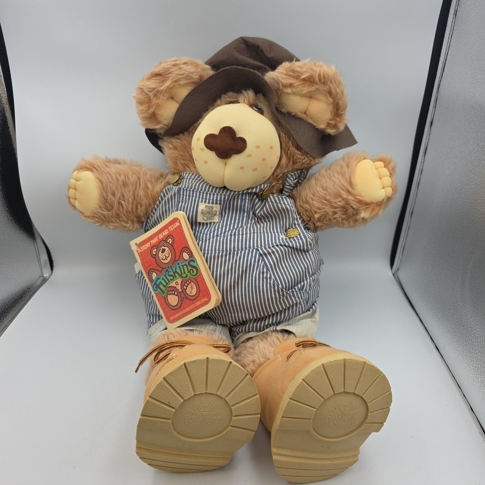 Vintage 1985 DUDLEY FURSKINS Store Manager TEDDY BEAR Plush XAVIER ROBERTS 20"
